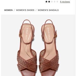 Cole Haan Brown Sandals with Strap Details